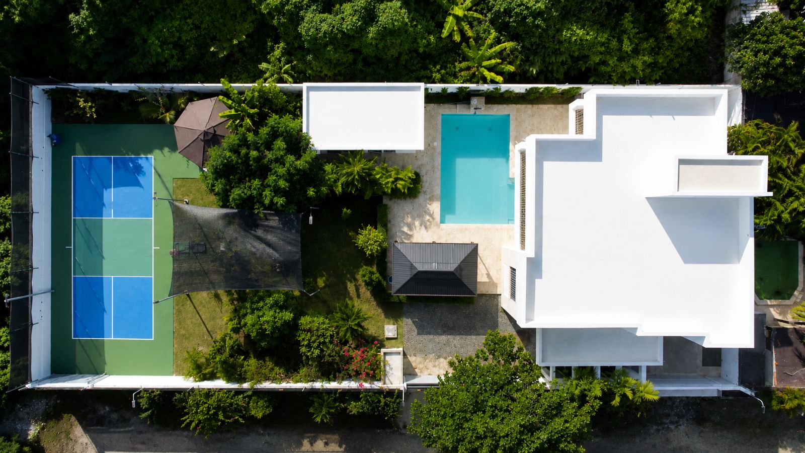 Villa and pool